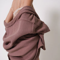 over-knit cardigan