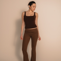 AuraFit Elegant Padded Tank / 枯茶(brown)