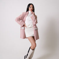 luxe padded blazer jacket
