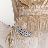luxe velour stretch flare pants