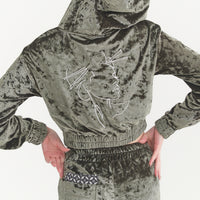 luxe velour crop sweater