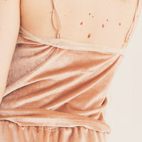 milky velour camisole