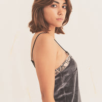 milky velour camisole