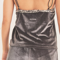 milky velour camisole