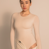 AuraFit Padded Bodysuit / 胡粉(off white)