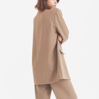 luxe padded blazer jacket