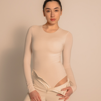 AuraFit Padded Bodysuit / 胡粉(off white)