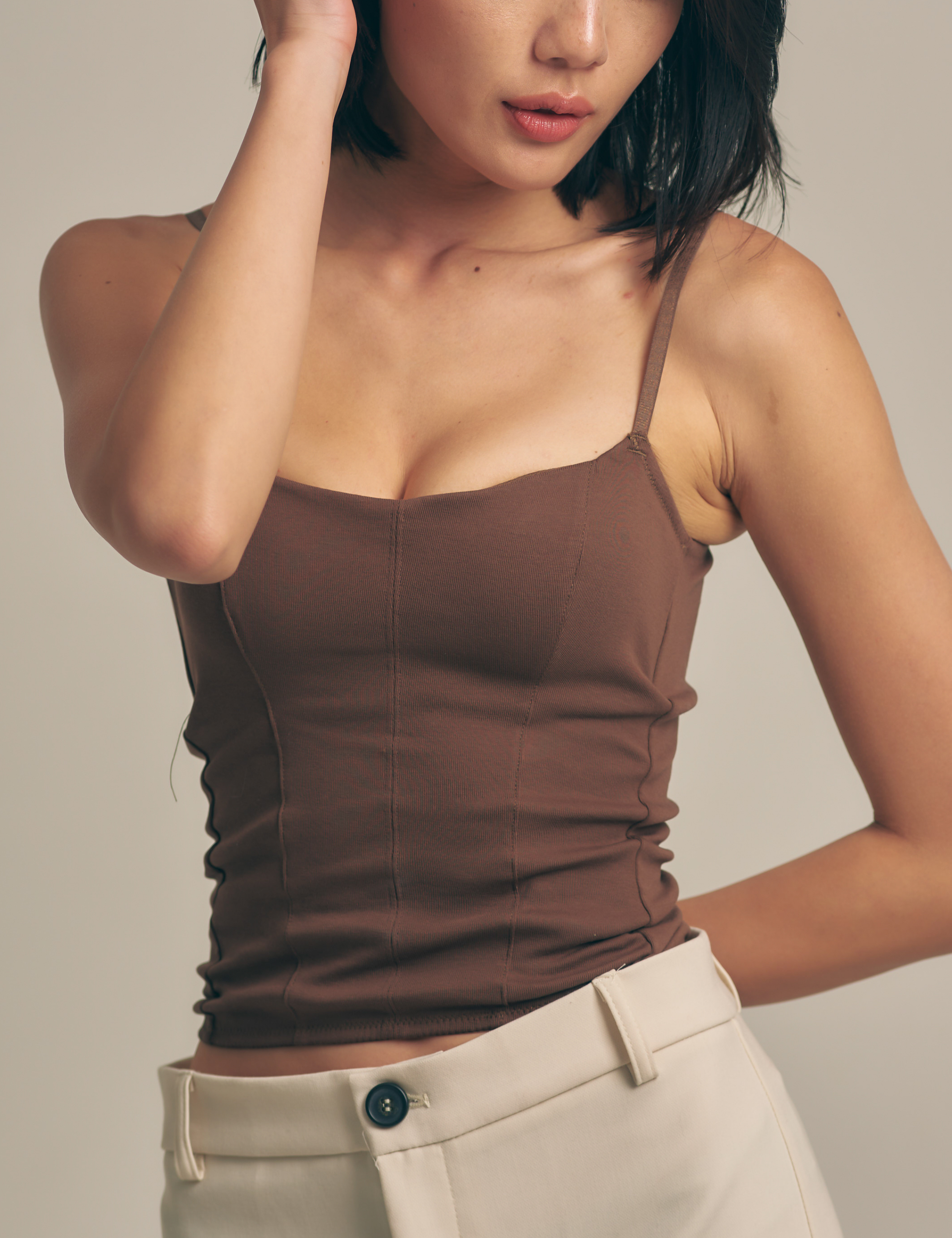 【2着】AMATERAS DREAMY CAMISOLE Dreamy Camisole / 枯茶(brown) – AMATERASJAPAN