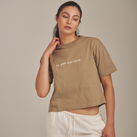 AMATERAS logo Tee / Flax (beige)