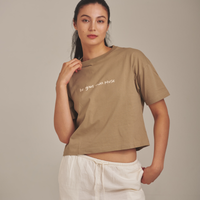 AMATERAS logo Tee / Flax (beige)