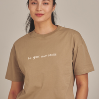 AMATERAS logo Tee / Flax (beige)