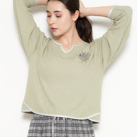 waffle sleeve top