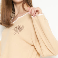waffle sleeve top