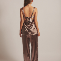 Sunlit Winery Silky Pants / 枯茶(brown)