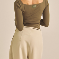 【COMING SOON】Dreamy×WABISABI long sleeve top / 松葉(khaki)