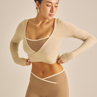 Maple Cross Bra / 白茶(beige)