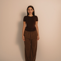 AuraFit Padded Tee / 枯茶(brown)