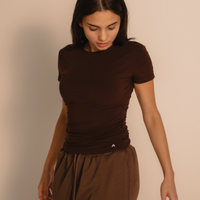 AuraFit Padded Tee / 枯茶(brown)