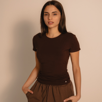 AuraFit Padded Tee / 枯茶(brown)