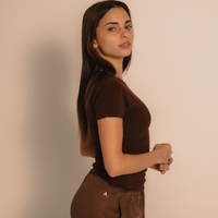 AuraFit Padded Tee / 枯茶(brown)