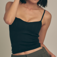 【10月末発送】Dreamy Camisole / 墨(black)