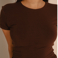 AuraFit Padded Tee / 枯茶(brown)