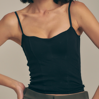 【10月末発送】Dreamy Camisole / 墨(black)