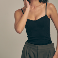 【10月末発送】Dreamy Camisole / 墨(black)