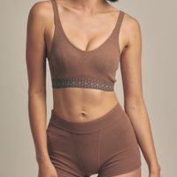 Dreamy Bra nudy waffle / 枯茶(brown)