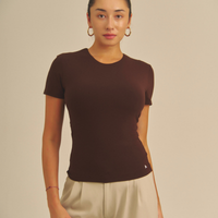 Aurafit Padded Tee / 焦茶(dark brown)