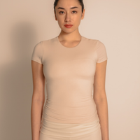 AuraFit Padded Tee / 胡粉(off white)
