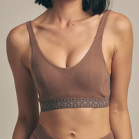 Dreamy Bra nudy waffle / 枯茶(brown)