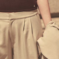 Urban Elegance Style Up Pants / 亜麻(sand beige)