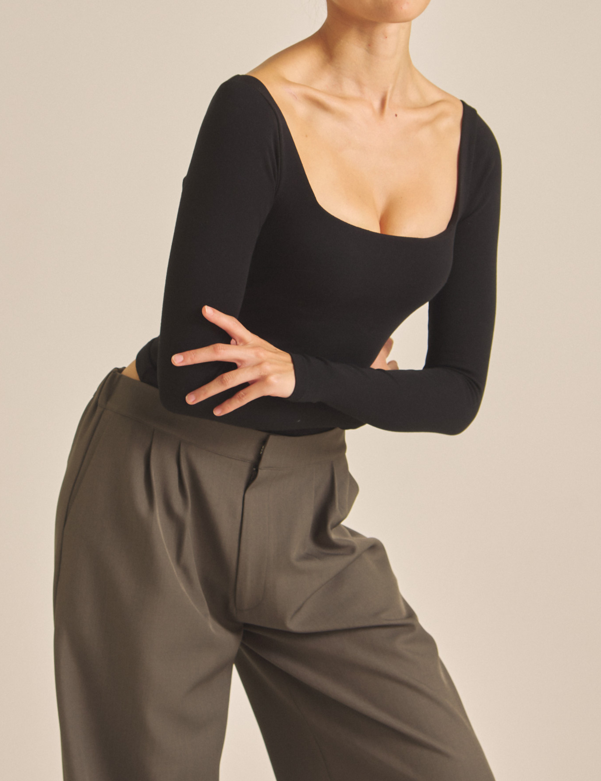 【未使用】DREAMY×WABISABI LONG SLEEVE TOP 薄墨S 未使用】DREAMY×WABISABI LONG SLEEVE TOP 薄墨S Dreamy