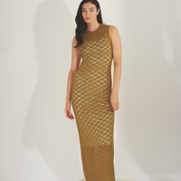 Ocean Breeze Elegant Knit Dress / 抹茶(matcha)
