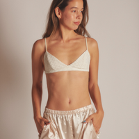 Sunlit Winery Silky Bralette / 亜麻(gold)