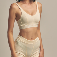 Dreamy Bra nudy waffle / 白花(ivory)