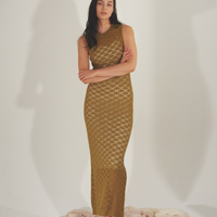 Ocean Breeze Elegant Knit Dress / 抹茶(matcha)