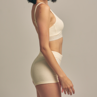 Dreamy Bra nudy waffle / 白花(ivory)