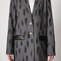 luxe padded blazer jacket