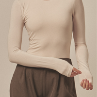 AuraFit Padded Bodysuit / 胡粉(off white)