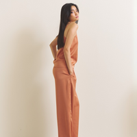 Soft Terra Satin Camisole / 琥珀(orange)