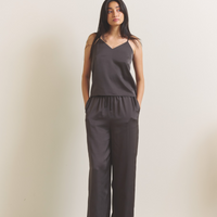 Soft Terra Satin Pants / 枯茶(brown)