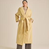 【11月中旬発送】Elegant Kimono Long Coat / 蜂蜜色(yellow)