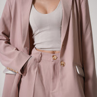 luxe padded blazer jacket