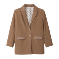 luxe padded blazer jacket