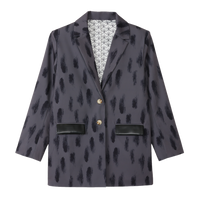 luxe padded blazer jacket