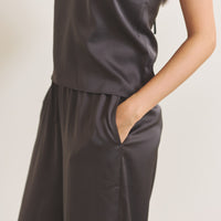 Soft Terra Satin Pants / 枯茶(brown)