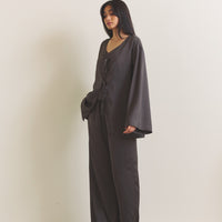Soft Terra Satin Haori / 枯茶(brown)