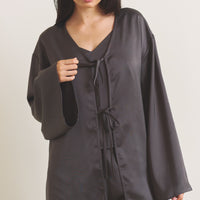 Soft Terra Satin Haori / 枯茶(brown)